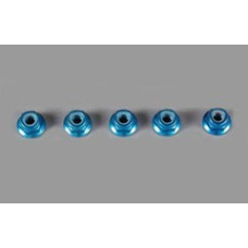 4mm Flange Lock Nut Blue